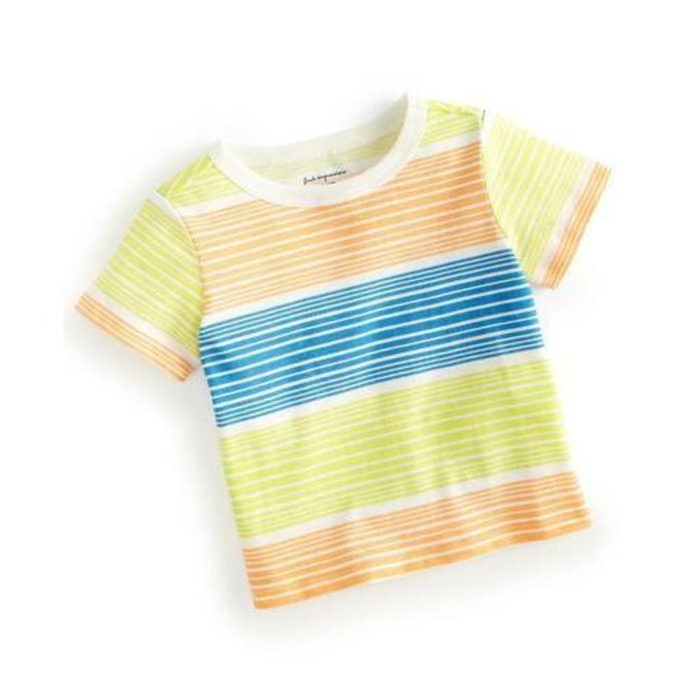 First Impressions Baby Boys Pacific Striped T-Shirt, Created for Macy's - Angel